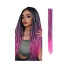 Extensões De Dreadlocks Sintéticas Ombré De 24 Polegadas, 5 Fios, Estilo Hippie, Dreadlocks Reggae,