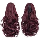 Extensões de rabo de cavalo HSPHTM Claw Synthetic Burgundy 14"