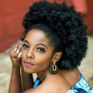 Extensões de rabo de cavalo Mybobwig Big Afro Puff para mulheres negras