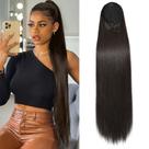 Extensões de rabo de cavalo SEIKEA Drawstring Long Straight 28"