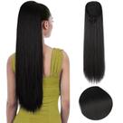 Extensões de rabo de cavalo SEIKEA Drawstring Long Straight Black