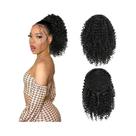 Extensões De Rabo De Cavalo Sintético Cacheado Africano Curto E Elegante De 10 Polegadas Para Extensões De Rabo De Cavalo Sintético Cacheado Africano Curto E Elegante De 10 Polegadas Para
