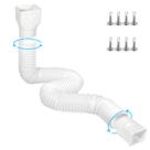 Extensões Gutter Downspout mais calha branca de 3,5 m a 3,5 m