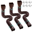 Extensões Rain Gutter Downspout Extensions PXCAYFF Flexible 21-58 polegadas, pacote com 3