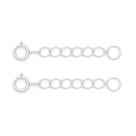 Extensor 4cm Fecho Boia - Kit 2 Unidades Prata 925