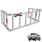 Extensor Caçamba S10 2001 a 2011 Rampa 350kg Reforçado EDR Prata