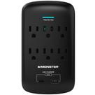 Extensor de 6 tomadas Wall Tap Plug com protetor contra sobretensão Monster