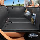 Extensor de Asiento Trasero para Perros HOB4U con Fondo Rígido para Coche