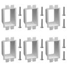 Extensor de Caixa Elétrica XGGYA 1 Módulo, Resistente ao Fogo, 3,8 cm, Kit com 6 Unidades Extensor de Caixa Elétrica XGGYA 1 Módulo, Resistente ao Fogo, 3,8 cm, Kit com 6 Unidades
