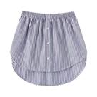 Extensor De Camisa/Blusa Feminino Ajustável, Saia Mini De Camada Falsa Com Fenda Na Bainha, Saia