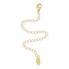Extensor de corrente piuka folheado a ouro 18k