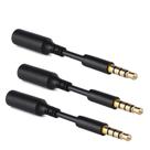 Extensor de entrada de áudio de fone de ouvido de 3,5 mm para smartphones, pacote com 3