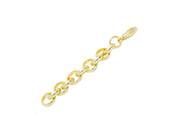Extensor de Pulseira Elo Portugues Semijoia Banho de Ouro 18K Fecho Camarão