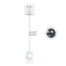 Extensor de saída TROND 8 em 1 com 5 portas AC e 3 portas USB, cabo de 1,5 pés