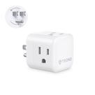 Extensor de saída TROND Multi Wall com 3 soquetes giratórios de 360