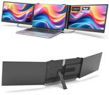 Extensor de tela triplo para laptop Macsecor 14" 1080P FHD IPS
