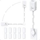 Extensor de Tomada Elétrica TROND Rotativo 360 com USB C 20W