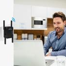 Extensor de Wi-Fi 1200Mbps (2.4G & 5G) com Porta Ethernet - Aumente o Alcance da Sua Internet