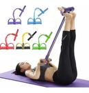 Extensor Elástico Faixa de Resistência Elástica Pedal 4 Tubos Látex para Exercícios
