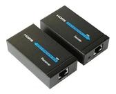 Extensor Hdmi 60 Metros Para cabo De Rede Rj45 Cat5/6 2 Fontes NF