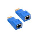 Extensor HDMI Funcional Transmissão 30 Metros Alta Qualidade Usando Cabo CAT-6 Extensor HDMI Funcional Transmissão 30 Metros Alta Qualidade Usando Cabo CAT-6