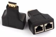 Extensor HDMI via Cabo de Rede - HDMI para RJ45 - HDMI M x RJ45 F - Alcance de até 30 metros