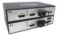 Extensor Hdmi Via Fibra Óptica 20Km 1080P Kvm Conversor Full