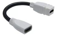 Extensor Keystone HDMI Rabicho - 15cm Extensor Keystone HDMI Rabicho - 15cm