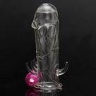Extensor Masculino Silicone Cristal Texturizado Max