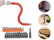 Extensor Para Furadeira Parafusadeira Flexível Articulada Magnético Bits 1/4 300mm - FET