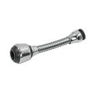 Extensor para Torneira Flexivel com Bico Arejador em ABS para Pia Prata GXM