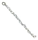 Extensor Prata Maciça 925 Para Pulseira E Colar 10 Cm