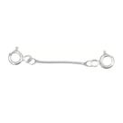 Extensor Pulseira Colar R Rato Fecho Boia Trava 5 Cm Prata