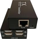 Extensor Usb 2.0 Hub Usb 4 Portas 120 Mts Via Rj45 Ativo Extensor Usb 2.0 Hub Usb 4 Portas 120 Mts Via Rj45 Ativo