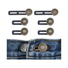 Extensores De Botão Para Calças Jeans Universais, 6 Peças, Solução Instantânea De Extensão De