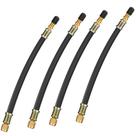 Extensores de haste de válvula Mellbree 4 unidades de extensão flexível de 21 cm