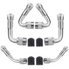 Extensores de válvula SAFELIFE 45 90 135 de metal, kit com 6 unidades Extensores de válvula SAFELIFE 45 90 135 de metal, kit com 6 unidades