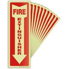 Extintor de incêndio Signs IsyFix Glow in the Dark, pacote com 10 x 10 cm Extintor de incêndio Signs IsyFix Glow in the Dark, pacote com 10 x 10 cm