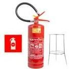 Extintor Portátil Abc 4kg Com Suporte E Placa Sinalização Fotoluminescente