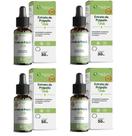 Extrato de Própolis Verde 30ml kit 4 Frascos Gotas Aumento Imunidade