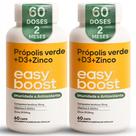 Extrato De Própolis Verde D3 Zinco Easy Boost 120caps Kit 2x
