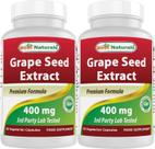 Extrato de semente de uva Best Naturals 400 mg 240 cápsulas vegetais