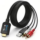 Extrator de Áudio eSynic eARC ARC para RCA com Alimentação USB Extrator de Áudio eSynic eARC ARC para RCA com Alimentação USB