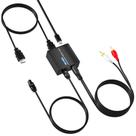 Extrator de áudio HDMI ARC AMANKA 192 kHz com SPDIF + 3,5 mm