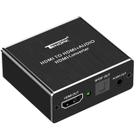 Extrator de áudio HDMI para HDMI e óptico TOSLINK SPDIF 4K