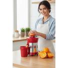 Extrator De Frutas Potente 250W Bivolt Inox Vermelho Extrator De Frutas Potente 250W Bivolt Inox Vermelho