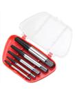 Extrator de Parafuso Quebrado e Espanado Kit 5 Peças F-313 Extrator de Parafuso Quebrado e Espanado Kit 5 Peças F-313