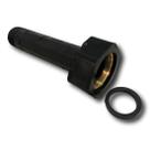 Extremidade Adaptador Longo com Rosca Para Hidrômetro PRETA