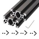 Extrusão de alumínio Linear Rail V Slot 2040 500 mm (2 unidades) Extrusão de alumínio Linear Rail V Slot 2040 500 mm (2 unidades)