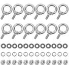 Eye Bolts SRZTXU M5 em aço inoxidável com arruelas de porcas, pacote com 12